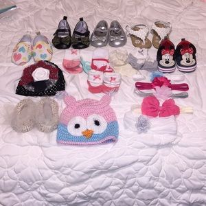 19 pieces baby girl accessories bundle